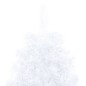 vidaXL Medio árbol de Navidad con luces y bolas blanco 180 cm vidaXL Medio árbol de Navidad con luces y bolas blanco 180 cm