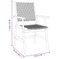 vidaXL Juego de comedor de jardín 3 piezas madera maciza de acacia vidaXL Juego de comedor de jardín 3 piezas madera maciza de acacia