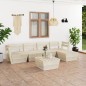 vidaXL Muebles de palets para jardín 6 pzas madera de abeto impregnada vidaXL Muebles de palets para jardín 6 pzas madera de abeto impregnada