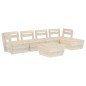 vidaXL Muebles de palets para jardín 6 pzas madera de abeto impregnada vidaXL Muebles de palets para jardín 6 pzas madera de abeto impregnada