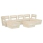 vidaXL Muebles de palets para jardín 7 pzas madera de abeto impregnada vidaXL Muebles de palets para jardín 7 pzas madera de abeto impregnada