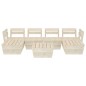 vidaXL Muebles de palets para jardín 7 pzas madera de abeto impregnada vidaXL Muebles de palets para jardín 7 pzas madera de abeto impregnada