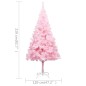 vidaXL Árbol de Navidad preiluminado con luces y bolas rosa 210 cm vidaXL Árbol de Navidad preiluminado con luces y bolas rosa 210 cm