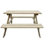 vidaXL Mesa de picnic para niños madera de pino 89x89,6x50,8 cm vidaXL Mesa de picnic para niños madera de pino 89x89,6x50,8 cm