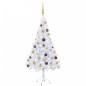 vidaXL Árbol de Navidad artificial con luces y bolas 230 ramas 120 cm vidaXL Árbol de Navidad artificial con luces y bolas 230 ramas 120 cm