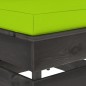 vidaXL Sofá central seccional con cojines madera impregnada gris vidaXL Sofá central seccional con cojines madera impregnada gris