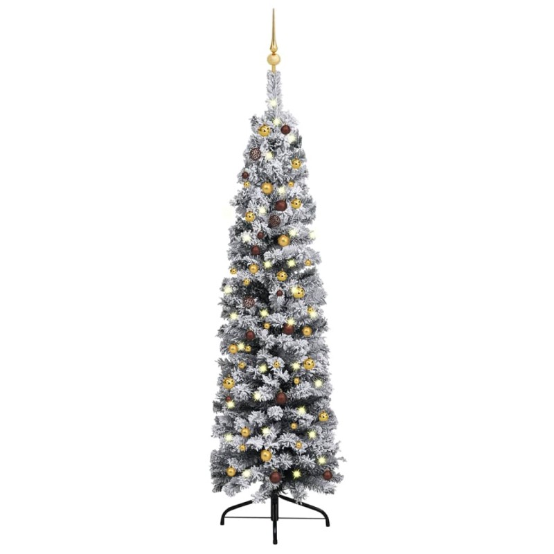 vidaXL Árbol de Navidad preiluminado con luces y bolas verde 210 cm vidaXL Árbol de Navidad preiluminado con luces y bolas verde 210 cm