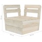 vidaXL Muebles de palets de jardín 10 pzas madera de abeto impregnada vidaXL Muebles de palets de jardín 10 pzas madera de abeto impregnada