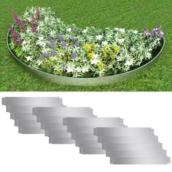 vidaXL Paneles divisorios flexibles acero 10 uds galvanizado 100x14 cm