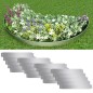 vidaXL Paneles divisorios flexibles acero 10 uds galvanizado 100x14 cm