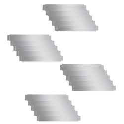 vidaXL Paneles divisorios flexibles acero 10 uds galvanizado 100x14 cm