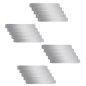 vidaXL Paneles divisorios flexibles acero 10 uds galvanizado 100x14 cm