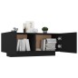 vidaXL Mesita de noche madera de ingeniería negro 100x35x40 cm vidaXL Mesita de noche madera de ingeniería negro 100x35x40 cm