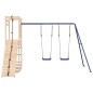 vidaXL Parque infantil de exterior madera maciza de pino