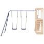 vidaXL Parque infantil de exterior madera maciza de pino
