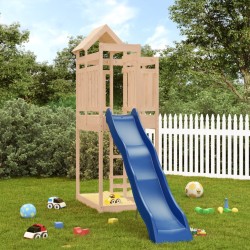 vidaXL Parque infantil de exterior madera maciza de pino