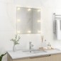 vidaXL Espejo de pared con luces LED cuadrado de vidrio vidaXL Espejo de pared con luces LED cuadrado de vidrio