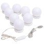 vidaXL Espejo de pared con luces LED cuadrado de vidrio vidaXL Espejo de pared con luces LED cuadrado de vidrio