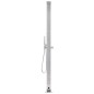vidaXL Ducha de jardín con base gris 225 cm acero inoxidable vidaXL Ducha de jardín con base gris 225 cm acero inoxidable