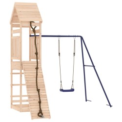vidaXL Parque infantil de exterior madera maciza de pino
