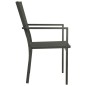 vidaXL Juego de comedor de jardín 9 piezas acero vidaXL Juego de comedor de jardín 9 piezas acero