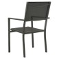 vidaXL Juego de comedor de jardín 9 piezas acero vidaXL Juego de comedor de jardín 9 piezas acero