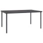 vidaXL Juego de comedor para jardín 5 piezas acero y textilene negro vidaXL Juego de comedor para jardín 5 piezas acero y textilene negro