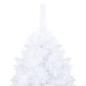 vidaXL Árbol de Navidad preiluminado con luces y bolas blanco 180 cm vidaXL Árbol de Navidad preiluminado con luces y bolas blanco 180 cm