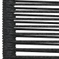 vidaXL Juego de comedor jardín 5 pzas acero y cuerda de algodón negro vidaXL Juego de comedor jardín 5 pzas acero y cuerda de algodón negro