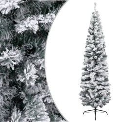 vidaXL Árbol de Navidad preiluminado con luces y bolas verde 240 cm