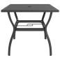 vidaXL Juego de comedor para jardín 3 piezas textilene y acero vidaXL Juego de comedor para jardín 3 piezas textilene y acero