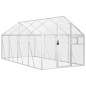 vidaXL Pajarera de aluminio color plateado 1,79x4x1,85 m vidaXL Pajarera de aluminio color plateado 1,79x4x1,85 m