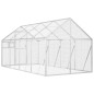 vidaXL Pajarera de aluminio color plateado 1,79x4x1,85 m vidaXL Pajarera de aluminio color plateado 1,79x4x1,85 m