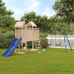 vidaXL Parque infantil de exterior madera maciza de pino