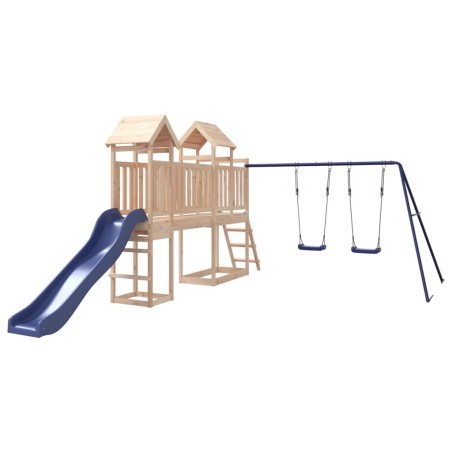 vidaXL Parque infantil de exterior madera maciza de pino