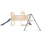 vidaXL Parque infantil de exterior madera maciza de pino vidaXL Parque infantil de exterior madera maciza de pino