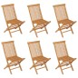 vidaXL Conjunto de comedor de jardín 7 piezas madera maciza de teca vidaXL Conjunto de comedor de jardín 7 piezas madera maciza de teca