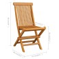vidaXL Sillas de jardín plegables 6 unidades madera maciza de teca vidaXL Sillas de jardín plegables 6 unidades madera maciza de teca