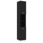 vidaXL Juego de muebles de baño 3 pzas madera ingeniería negro vidaXL Juego de muebles de baño 3 pzas madera ingeniería negro