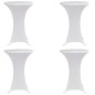 vidaXL Mantel elástico para mesa alta 4 unidades blanco Ø80 cm vidaXL Mantel elástico para mesa alta 4 unidades blanco Ø80 cm