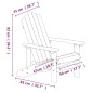 vidaXL Sillas de jardín Adirondack 2 unidades HDPE blanco vidaXL Sillas de jardín Adirondack 2 unidades HDPE blanco