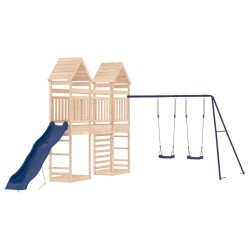 vidaXL Parque infantil de exterior madera maciza de pino