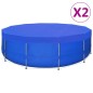 vidaXL Cubierta de piscina 2 unidades redonda PE 460 cm 90 g/m² vidaXL Cubierta de piscina 2 unidades redonda PE 460 cm 90 g/m²