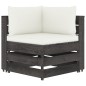 vidaXL Muebles de jardín 5 piezas con cojines madera impregnada gris vidaXL Muebles de jardín 5 piezas con cojines madera impregnada gris