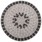 vidaXL Set de mesa y sillas de bistró 3 pzas con mosaico cerámica gris vidaXL Set de mesa y sillas de bistró 3 pzas con mosaico cerámica gris