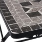 vidaXL Set de mesa y sillas de bistró 3 pzas con mosaico cerámica gris vidaXL Set de mesa y sillas de bistró 3 pzas con mosaico cerámica gris