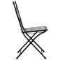 vidaXL Set de mesa y sillas de bistró 3 pzas con mosaico cerámica gris vidaXL Set de mesa y sillas de bistró 3 pzas con mosaico cerámica gris
