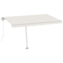 vidaXL Toldo de pie automático crema 450x300 cm