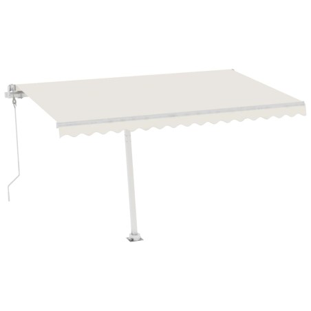 vidaXL Toldo de pie automático crema 450x300 cm