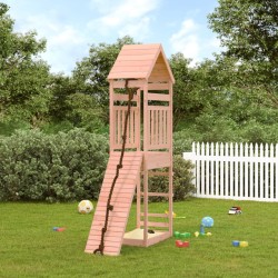 vidaXL Parque infantil con pared de escalada madera maciza Douglas